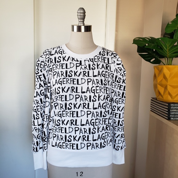 Karl Lagerfeld Logo Sweater Size Large NEW! - Picture 7 of 14